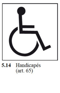 signal handicapés selon osr 741.21